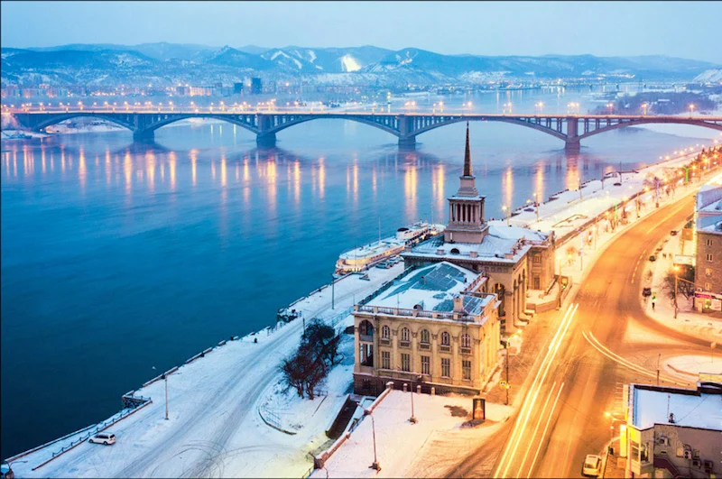 Зимний Красноярск